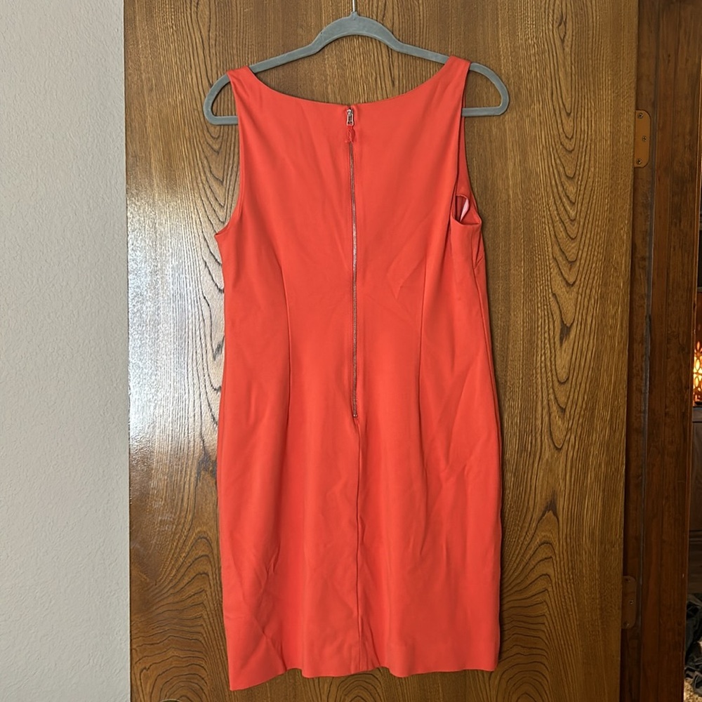 Banana Republic Women’s V Neck Dress Orange Size 12 - Picture 5 of 8